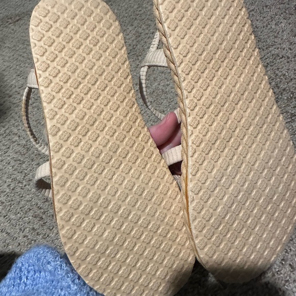 Beige Strappy Sandals - Picture 3 of 3